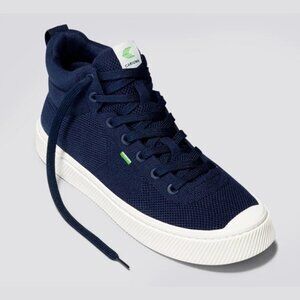 Cariuma Men's IBI Knit High Top Sneaker | Navy | Size 9.5